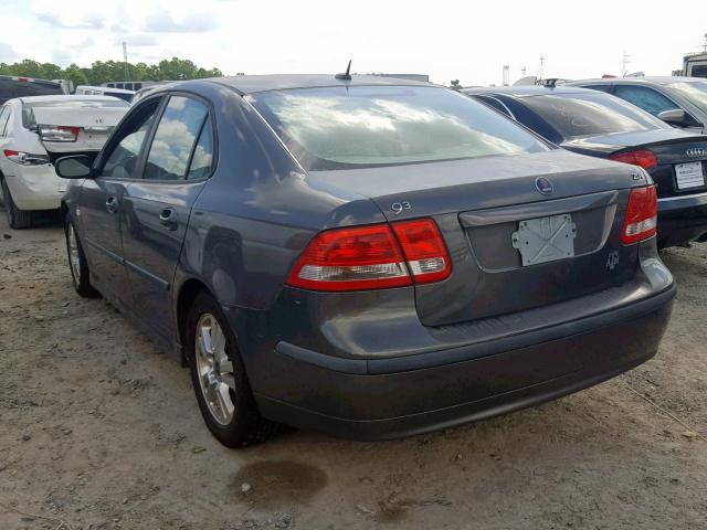 YS3FD49Y471112733 - 2007 SAAB 9-3 2.0T GRAY photo 3