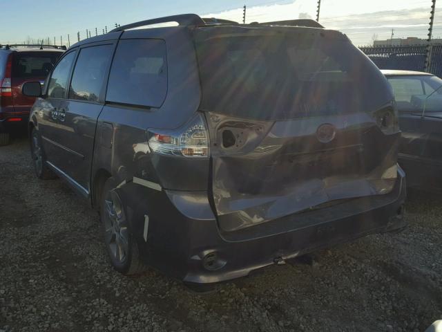 5TDXK3DC2DS394828 - 2013 TOYOTA SIENNA SPO GRAY photo 3