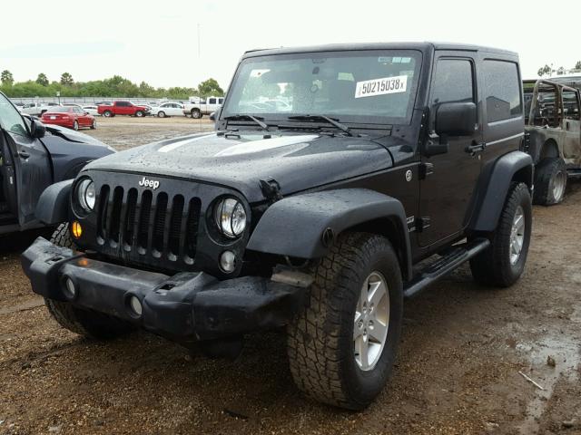 1C4AJWAG2EL288237 - 2014 JEEP WRANGLER S BLACK photo 2