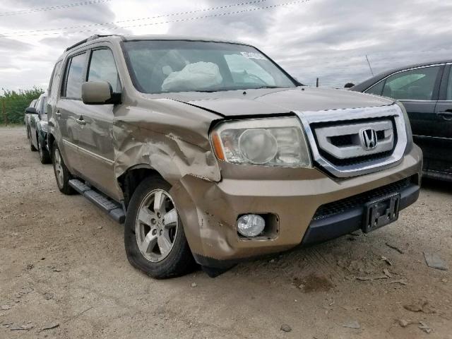 5FNYF4H77BB020275 - 2011 HONDA PILOT EXLN GOLD photo 1