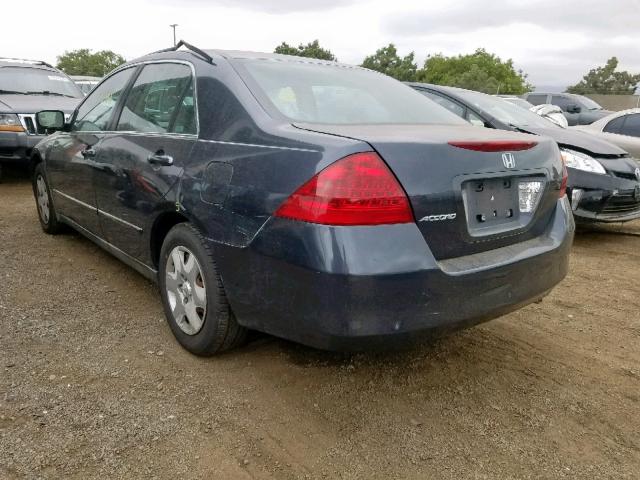 1HGCM56456A068033 - 2006 HONDA ACCORD LX BLUE photo 3