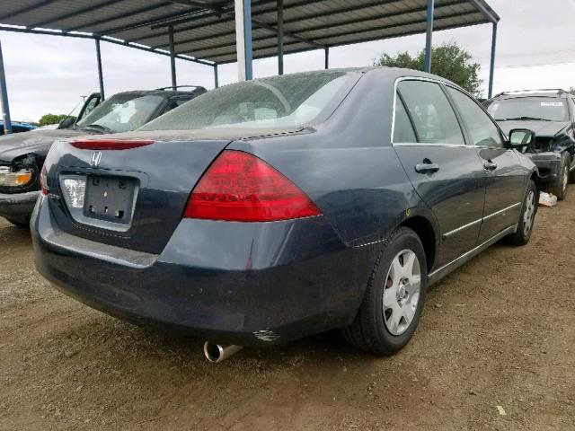 1HGCM56456A068033 - 2006 HONDA ACCORD LX BLUE photo 4