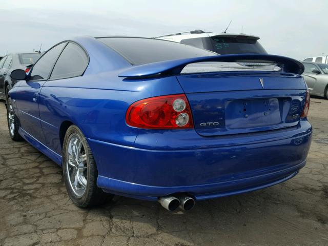 6G2VX12G94L218774 - 2004 PONTIAC GTO BLUE photo 3