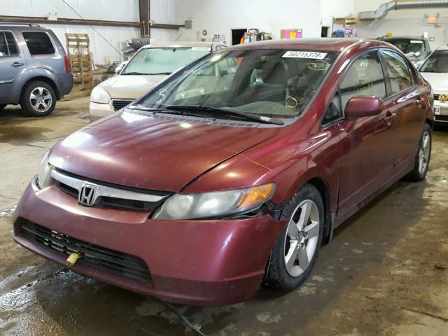 2HGFA16988H013817 - 2008 HONDA CIVIC EXL BURGUNDY photo 2