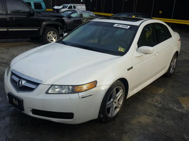 19UUA66284A067019 - 2004 ACURA TL WHITE photo 2