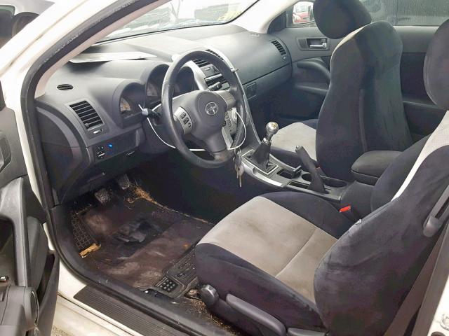 JTKDE177770208391 - 2007 TOYOTA SCION TC თეთრი ფოტო 10