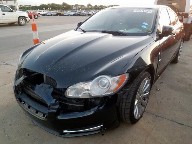 SAJWA05B79HR32374 - 2009 JAGUAR XF LUXURY BLACK photo 2