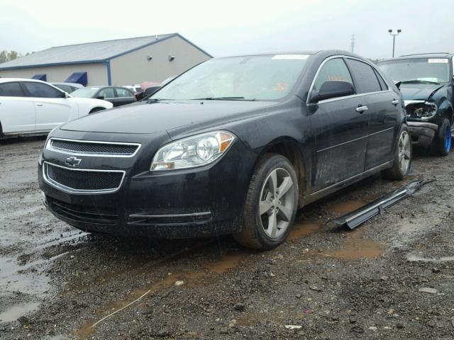 1G1ZC5E02CF169810 - 2012 CHEVROLET MALIBU 1LT BLACK photo 2