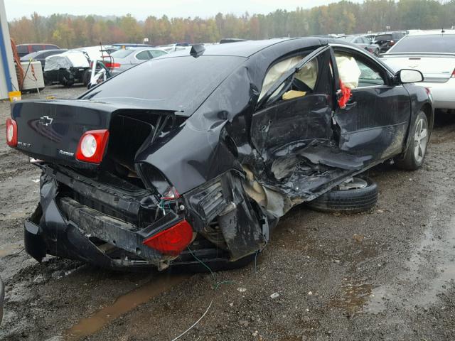 1G1ZC5E02CF169810 - 2012 CHEVROLET MALIBU 1LT BLACK photo 4