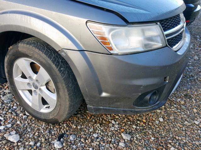 3C4PDDBG4CT297530 - 2012 DODGE JOURNEY SX GRAY photo 9