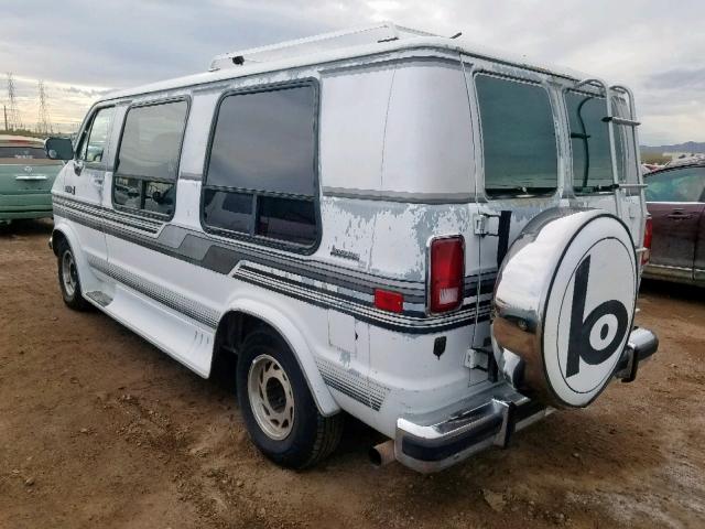 2B6HB21Y6KK404407 - 1989 DODGE RAM VAN B2 WHITE photo 3