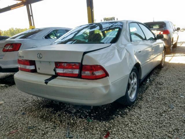 JT8BF28G815112312 - 2001 LEXUS ES 300 WHITE photo 4