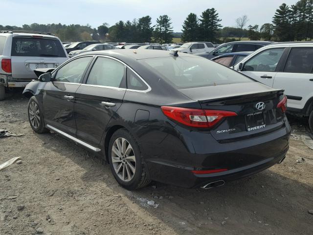 5NPE34AF1FH221044 - 2015 HYUNDAI SONATA SPO BLACK photo 3