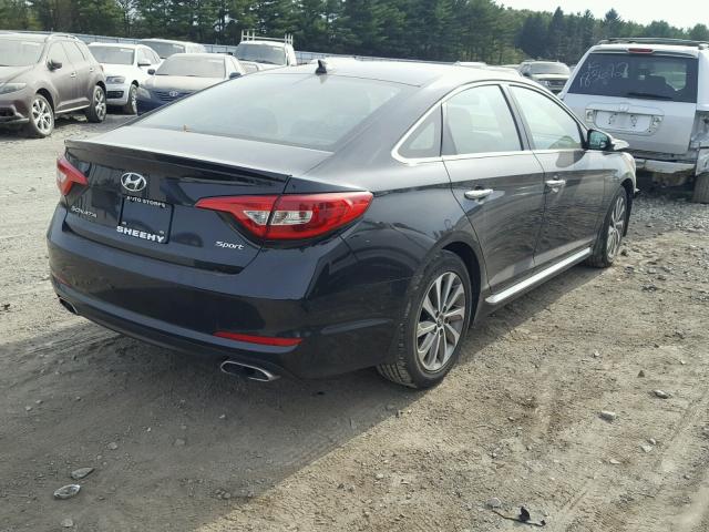 5NPE34AF1FH221044 - 2015 HYUNDAI SONATA SPO BLACK photo 4