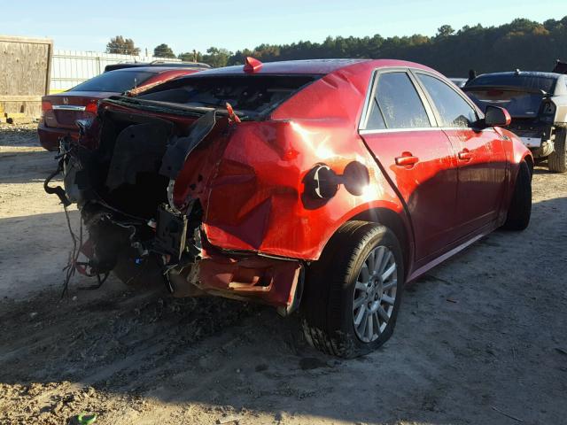 1G6DE5EY4B0104916 - 2011 CADILLAC CTS LUXURY MAROON photo 4