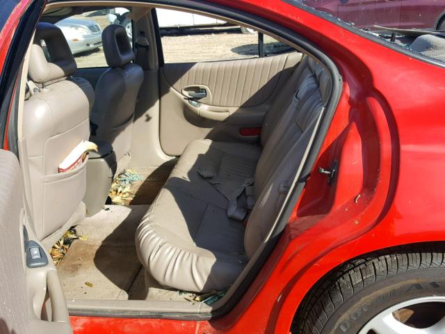 1G2WP5215WF332888 - 1998 PONTIAC GRAND PRIX RED photo 6