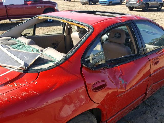 1G2WP5215WF332888 - 1998 PONTIAC GRAND PRIX RED photo 9