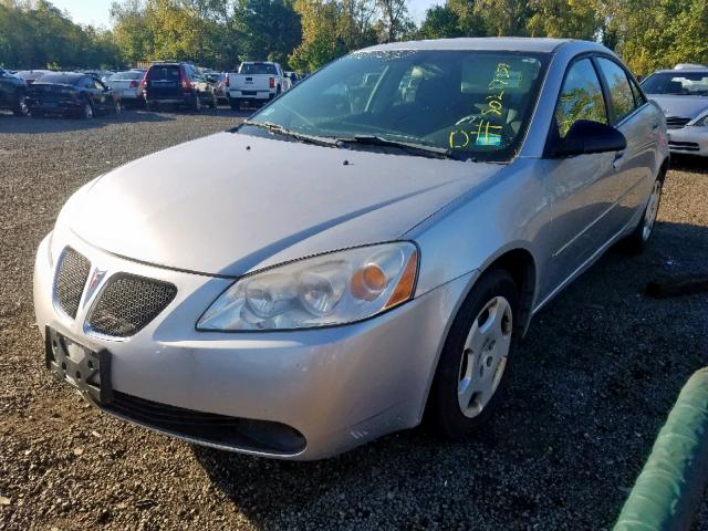 1G2ZF58B074176983 - 2007 PONTIAC G6 VALUE L SILVER photo 2