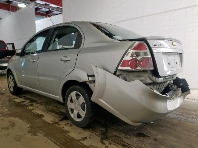 KL1TD5DE3BB123777 - 2011 CHEVROLET AVEO LS SILVER photo 3