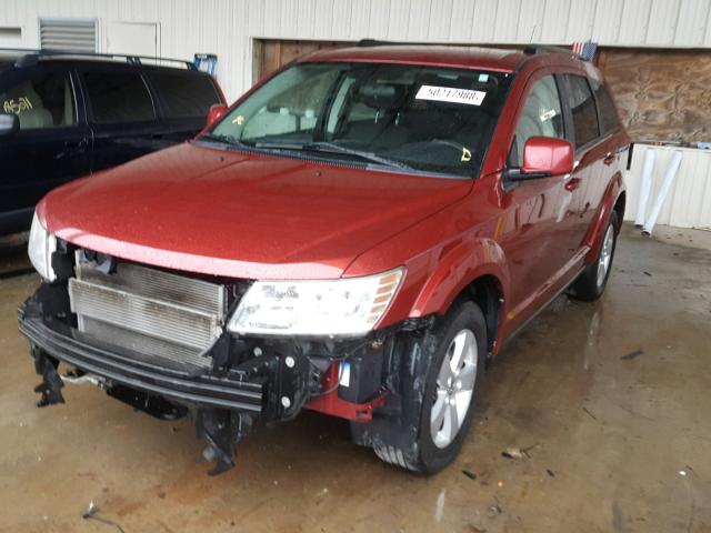 3D4PG1FG4BT515628 - 2011 DODGE JOURNEY MA RED photo 2