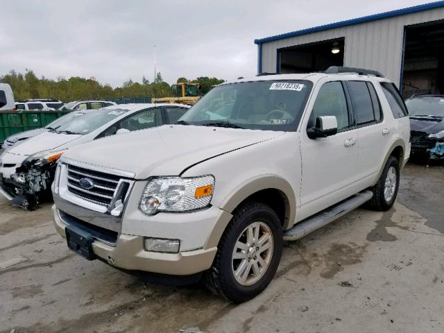 1FMEU74E69UA28265 - 2009 FORD EXPLORER E WHITE photo 2