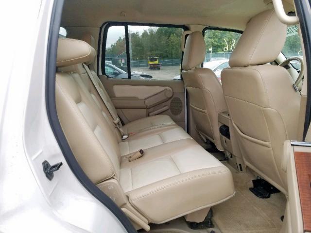 1FMEU74E69UA28265 - 2009 FORD EXPLORER E WHITE photo 6