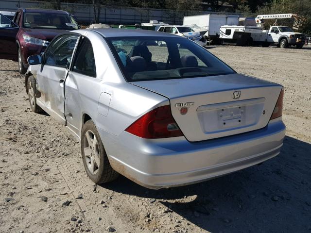 1HGEM21953L058144 - 2003 HONDA CIVIC EX SILVER photo 3