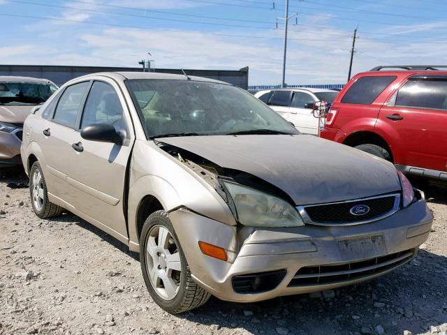 1FAHP34N57W196357 - 2007 FORD FOCUS ZX4 GOLD photo 1