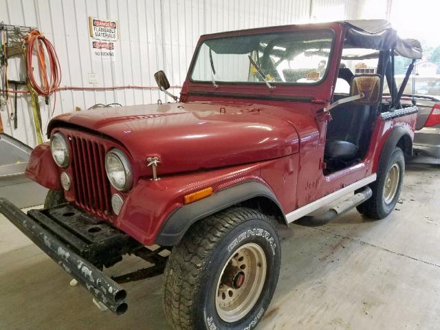 1JCCM87A4ET014275 - 1984 JEEP JEEP CJ7 RED photo 10