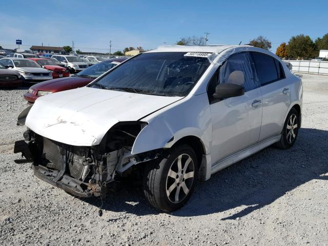 3N1AB6AP4CL658170 - 2012 NISSAN SENTRA 2.0 WHITE photo 2