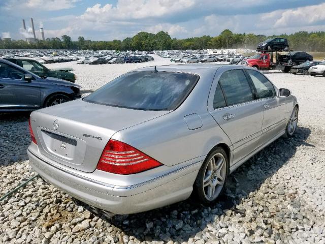 WDBNG74J53A363176 - 2003 MERCEDES-BENZ S 55 AMG SILVER photo 4