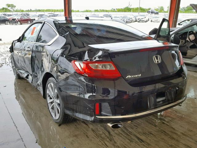 1HGCT2B8XDA013018 - 2013 HONDA ACCORD EXL BLACK photo 3