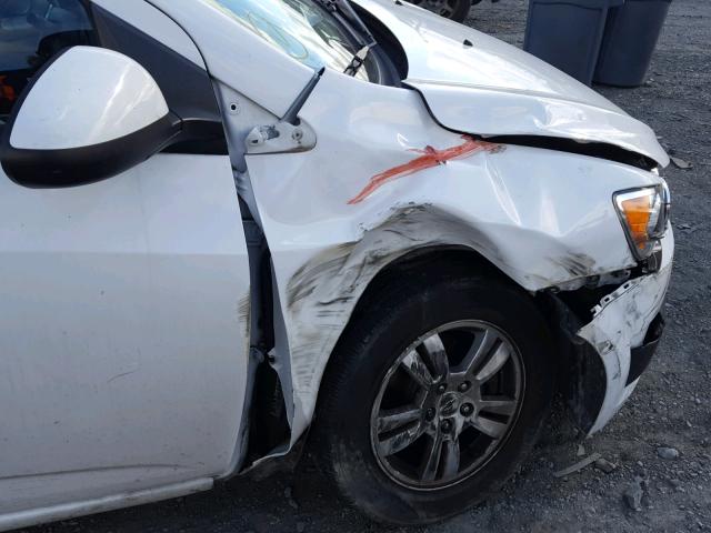 1G1JA6SH2C4140743 - 2012 CHEVROLET SONIC LS WHITE photo 9