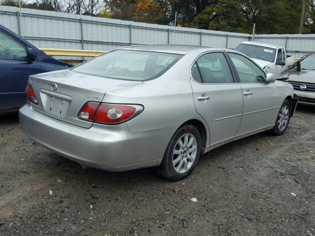 JTHBA30G845029743 - 2004 LEXUS ES 330 SILVER photo 4