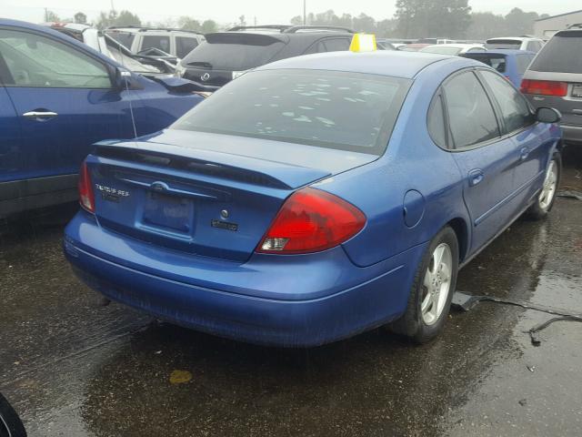 1FAFP55S43G153964 - 2003 FORD TAURUS SES BLUE photo 4