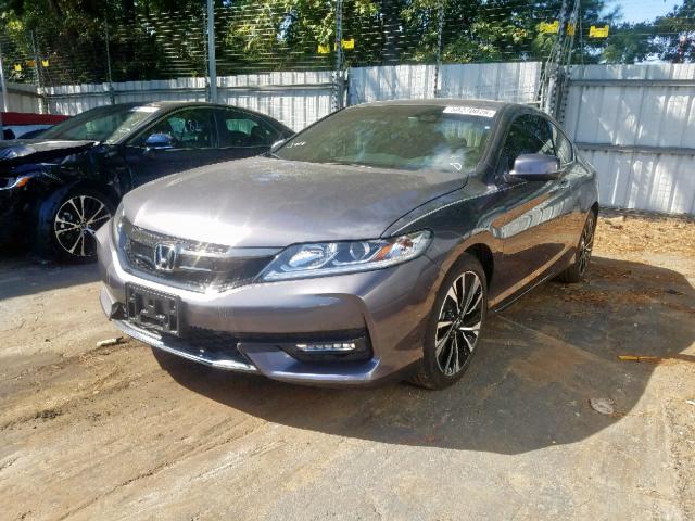 1HGCT2B89HA006499 - 2017 HONDA ACCORD EXL GRAY photo 2