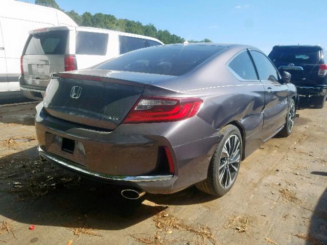 1HGCT2B89HA006499 - 2017 HONDA ACCORD EXL GRAY photo 4