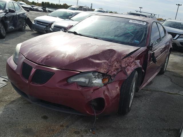 2G2WP552161124583 - 2006 PONTIAC GRAND PRIX RED photo 2