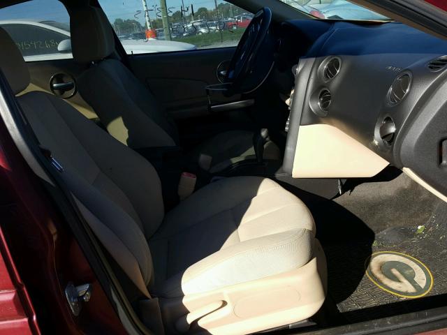 2G2WP552161124583 - 2006 PONTIAC GRAND PRIX RED photo 5