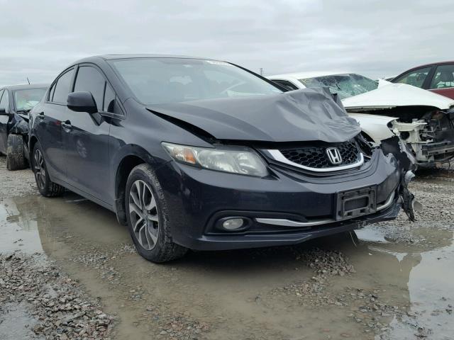 19XFB2F96DE020787 - 2013 HONDA CIVIC EXL BLACK photo 1