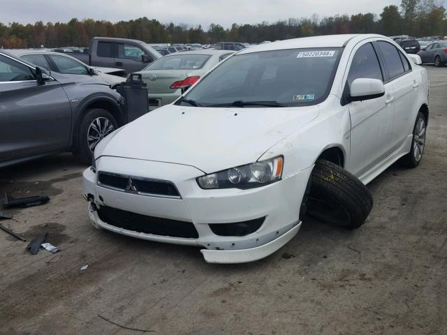 JA3AU86W59U014340 - 2009 MITSUBISHI LANCER GTS WHITE photo 2