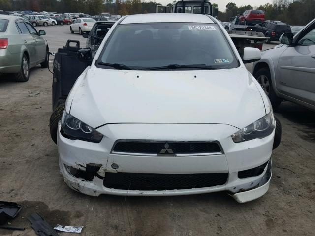 JA3AU86W59U014340 - 2009 MITSUBISHI LANCER GTS WHITE photo 7