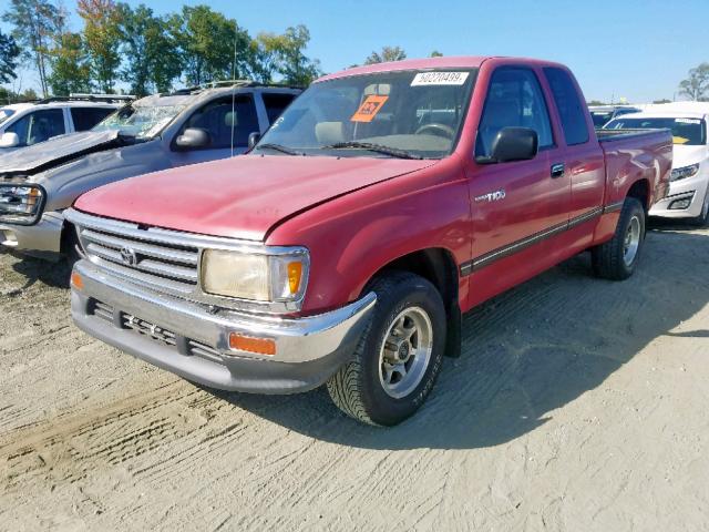 JT4TN12D3T0026956 - 1996 TOYOTA T100 XTRAC RED photo 2