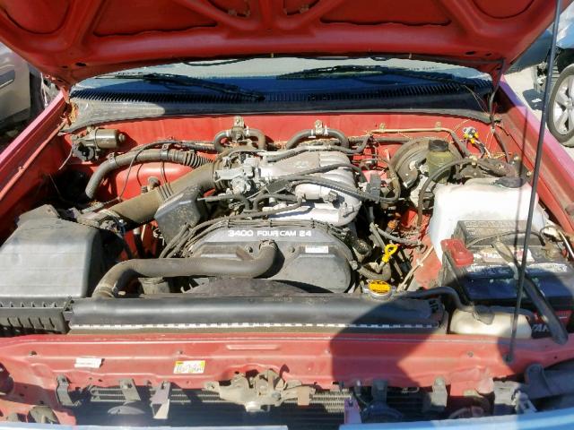 JT4TN12D3T0026956 - 1996 TOYOTA T100 XTRAC RED photo 7