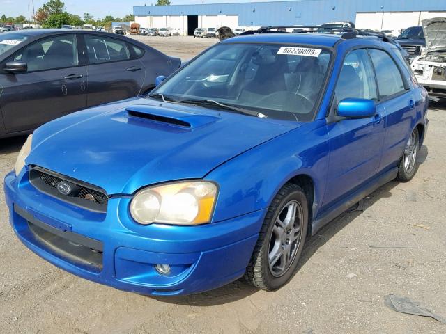 JF1GG29604G809191 - 2004 SUBARU IMPREZA WR BLUE photo 2