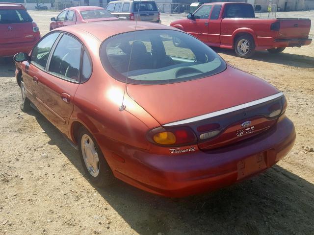 1FALP52U1VA131757 - 1997 FORD TAURUS GL RED photo 3