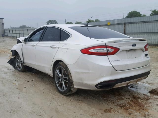 3FA6P0K99DR214966 - 2013 FORD FUSION TIT WHITE photo 3