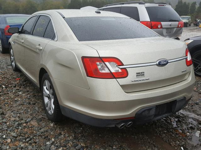 1FAHP2EW8AG143879 - 2010 FORD TAURUS SEL GOLD photo 3