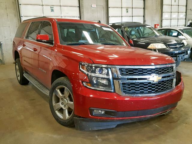 1GNSKJKC6FR206998 - 2015 CHEVROLET SUBURBAN K RED photo 1