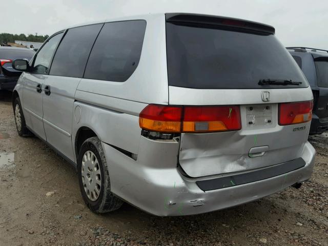 5FNRL18533B002447 - 2003 HONDA ODYSSEY LX SILVER photo 3